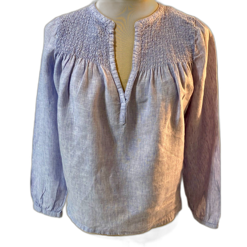 Cynthia Rowley 100% Linen Blouse M | Lavender